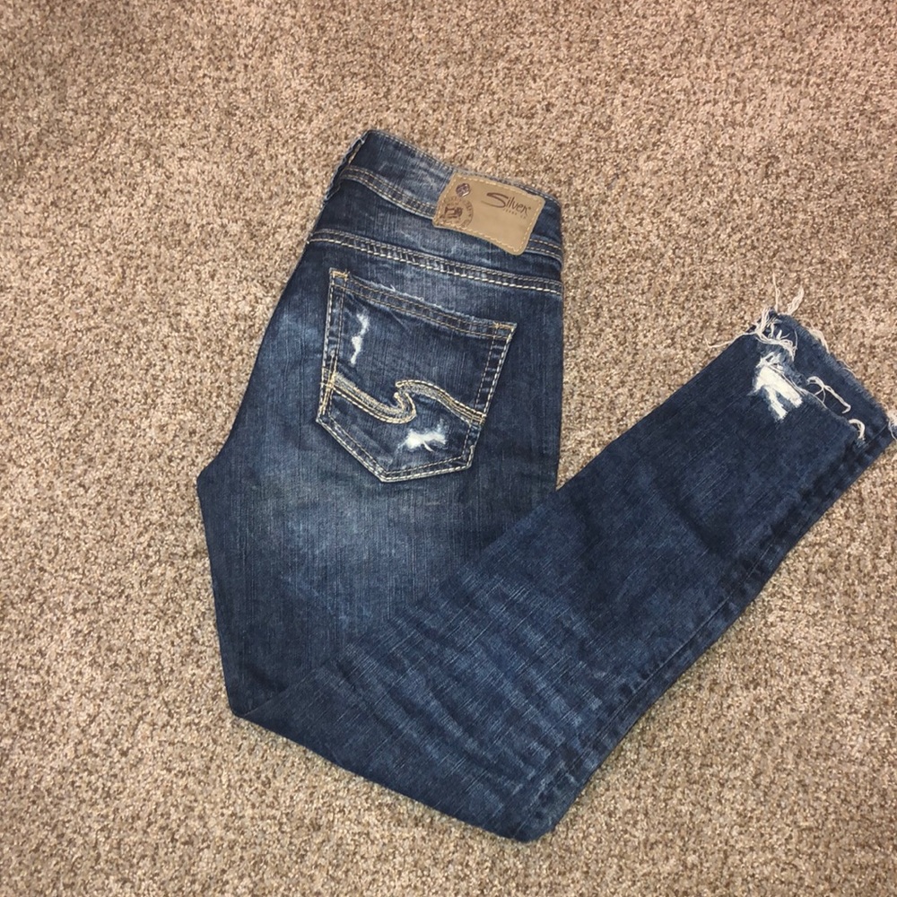 Women’s Silver capris - Picture 2 of 2